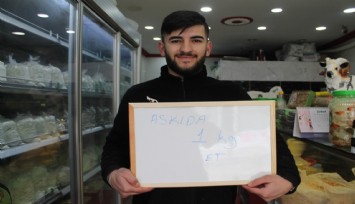 Bir kilogram 'Askıda et'