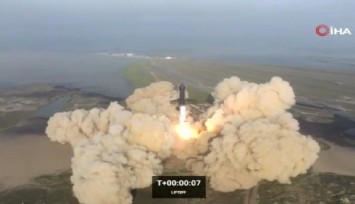 SpaceX'in Starship roketi kalkıştan 4 dakika sonrası patladı