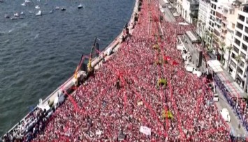 Kılıçdaroğlu'nu, Gündoğdu Meydanı'nda yüzbinler karşıladı