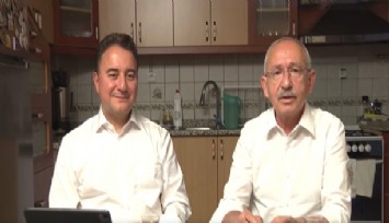 Kılıçdaroğlu ve Babacan ekonomi mesajlarını mutfaktan verdi