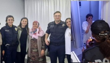 İzmir polisinden duygulandıran doğum günü sürprizi  