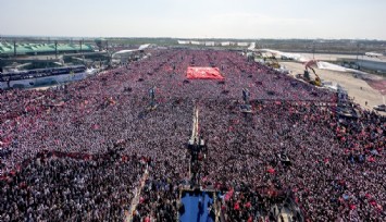 Erdoğan İstanbul mitingine 1 milyon 700 bin kişinin katıldığını açıkladı