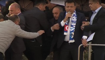İmamoğlu Erzurum mitinginde saldırıya uğradı