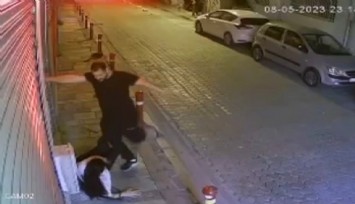 İzmir'de sokak ortasında kadına öldüresiye şiddet