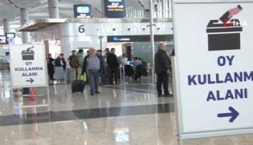 İstanbul Havalimanı'nda oy verme işlemi başladı