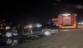 Otomobille traktör çarpıştı: 1 can kaybı, 2 yaralı