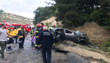 Tır çarptığı otomobili metrelerce sürükledi: 3 can kaybı, 2 yaralı