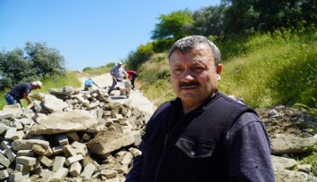 Halk ve belediye el ele verdi: Üreticiler imeceyle yollarına kavuştu