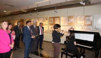 Öğrencilerden yıl sonu sanat sergisi