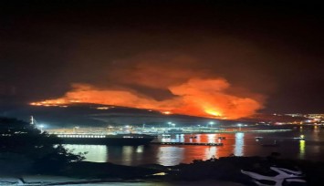 Çeşme'de çıkan yangın kontrol altında