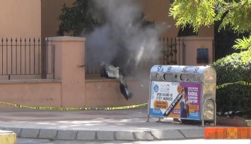Aydın'da bomba paniği: Patlatılan çantadan maske çıktı