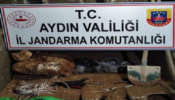 Aydın'da kaçak kazı yapıyorlardı: Jandarma'dan suçüstü