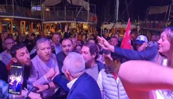 Bodrum'da 29 Ekim kutlamasında gerginlik