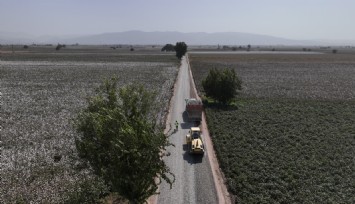 İzmir'de 14 ilçede 200 kilometre uzunluğunda tarla yoluna asfalt