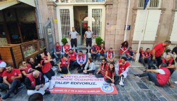 Büyükşehir işçileri yeniden eylemde: İşçilerden ödenmeyen ikramiye isyanı