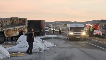 İzmir'de korkunç kaza: Önce başıboş ata çarptı, sonra tıra çarptı