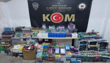 İzmir'de okul çevrelerindeki tekel bayileri ve büfelerde eş zamanlı denetim:  10 milyon lira değerinde kaçak ürün ele geçirildi