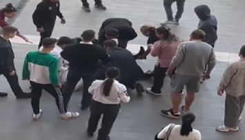 Karşıyaka'da bulunan Hilltown AVM'de güvenliğe bıçaklı saldırı : 15 yaşındaki çocuklar güvenliği bacağından bıçakladı