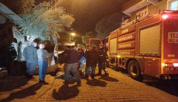 Aydın'da depo yangını: Mahallelinin dikkati sayesinde büyümeden söndürüldü