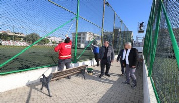 Başkan Çiçek talimatı verdi sahalar yenileniyor