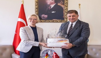 Başkan Tugay, Almanya Büyükelçisi'ni ağırladı: Üniversitelerle verimli çalışmalar yapabiliriz