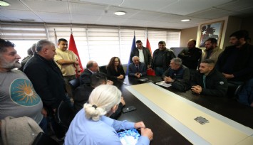 Başkan Ünsal pazarcı esnafını konuk etti