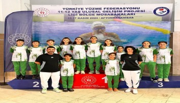Denizlili yüzücüler Afyon'dan zaferle döndü