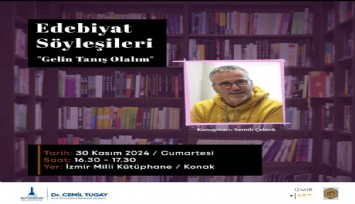 Edebiyat Söyleşileri’nin hafta sonu konukları Semih Çelenk ve Doğu Yücel