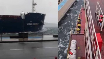 İstanbul Boğazı’nda korku dolu anlar: Akıntıya kapılan gemi, kaptanın manevrasıyla son anda kurtuldu