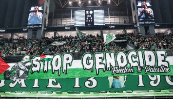 Panathinaikos taraftarından Filistin’e destek