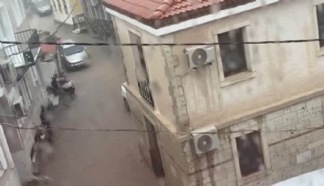 Çeşme'de caddeler göle döndü