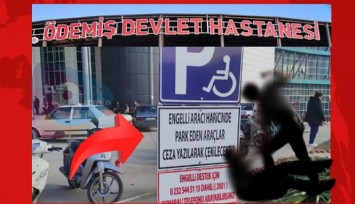 İzmir'de bir devlet hastanesinde engelli yakınına darp