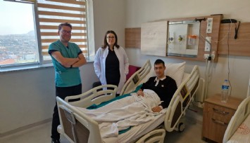 Manisa'da ilk defa çocuk hastaya deri nakli uygulandı