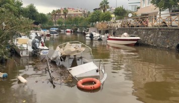 Marmaris felaketi yaşadı: Metrekareye 170 kg yağış düştü, balıkçı tekneleri batmaya başladı