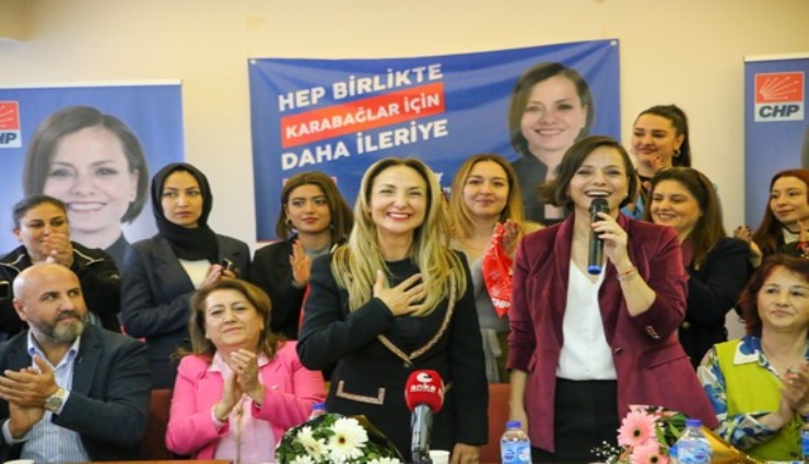 CHP Kadın Kolları Genel Başkanı'ndan ilk ziyaret Karabağlar'a