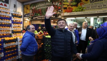 AK Partili Dağ meyve sebze Hal'ini ziyaret etti:  ''Hal esnafımızın her zaman yanında olacağız''