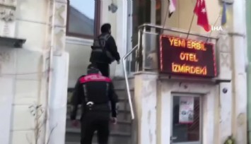Basmane'deki otellere şafak operasyonu