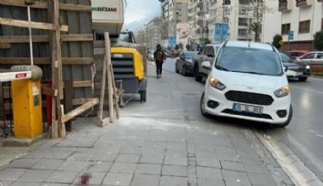 Kaldırımda yürürken hastanelik oldu