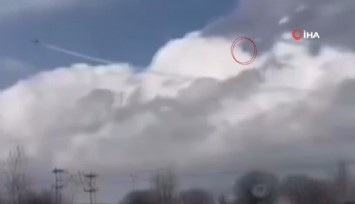 Konya'da düşen uçaktan pilotun atlama anı kameraya yansıdı
