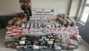Manisa'da tütün operasyonu: 1 milyon 350 bin TL değerinde tütün ele geçirildi