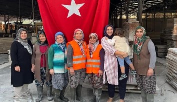 Mermer işçisi kadınlar ekmeklerini taştan çıkarıyor