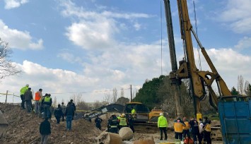 Hızlı tren çalışmasında göçük altında kalan 2 işçi hayatını kaybetti