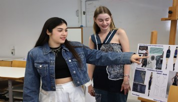 Atık denim kumaşları yeniden tasarladılar