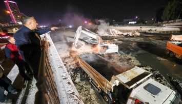 İZSU’dan Meles Çayı ve Arap Deresi’nde gece mesaisi