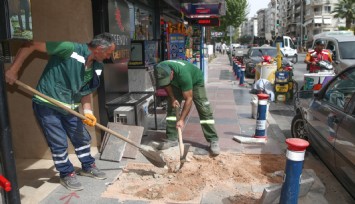 Konak’ta kaldırımlar mercek altında