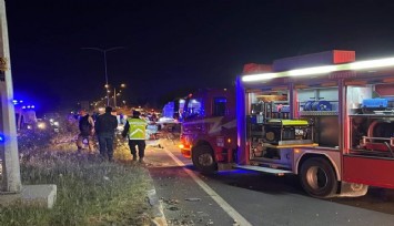 Refüje aşan tırın çaptığı otomobildeki 10 yaşındaki çocuk yaşamını yitirdi