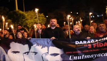 Buca ‘üç fidan’ı unutmadı: Deniz, Hüseyin ve Yusuf için Buca’da anma