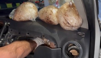 İzmir'de bir araçtan 8 kilogram metamfetamin ele geçirildi