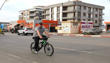 Başkan Çiçek pedal çevirdi