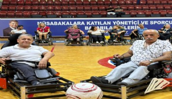 Engeller tekerlekli sandalye futbolu ile kalktı